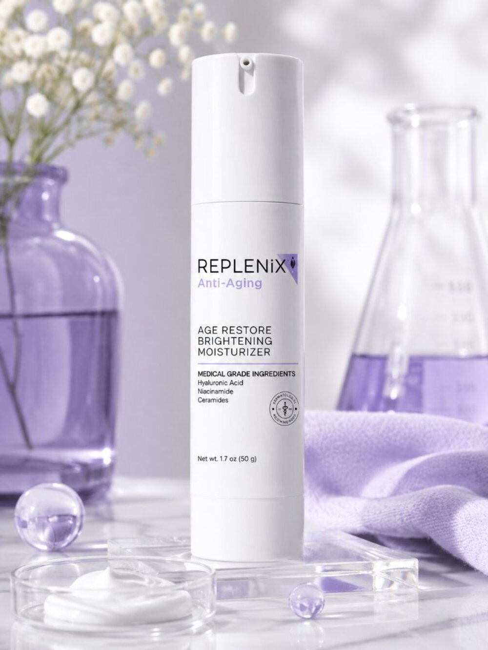 Empty Age Restore Brightening Moisturizer - White